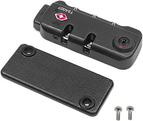 Vista 4 de TSA007 Candado de viaje para equipaje y 3 dígitos autoconfigurable una variedad de combinaciones diferentes para bolsa de equipaje de viaje, bloqueo