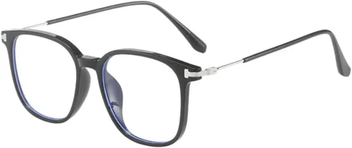 Vista 12 de Shiratori Square Blue Light Blocking Glasses for Women Men, Lightweight Frame Anti Eyestrain Computer Glasses Verde