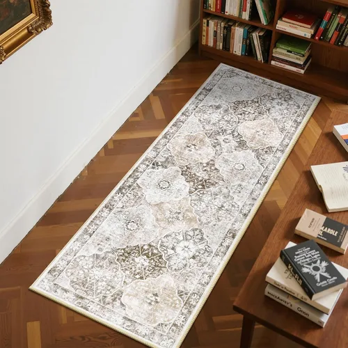 Vista 6 de Ileading Alfombras lavables para pasillo, 2 x 6, antideslizantes, para entrada, cocina, baño, dormitorio, lavandería, sala de estar, alfombra larga
