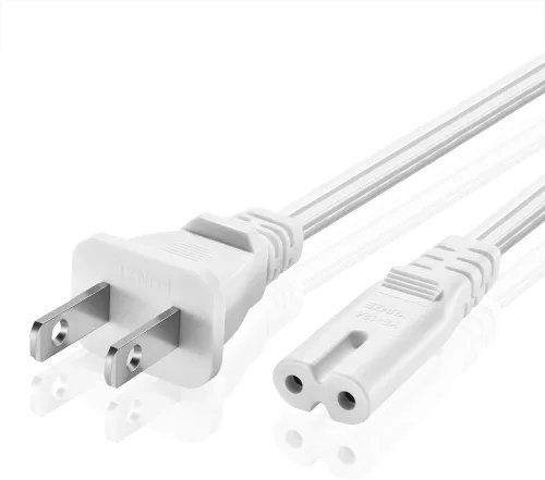 Vista 7 de TNP C7 - Cable de alimentación de 2 clavijas, figura 8, para TV y consolas Negro