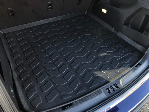 Vista 5 de Forro de carga – Tapete de maletero para Ford Edge 2015-2022 – Alfombrillas de maletero resistentes a la intemperie para automóviles con borde
