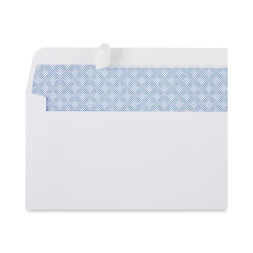 Vista 2 de Sobres de seguridad con tinte de seguridad para negocios, #6 3/4, solapa cuadrada, cierre autoadhesivo, 3.63 x 6.5, blanco, 100/caja
