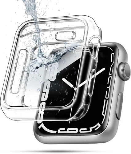 Vista 22 de top4cus - Funda ecológica protectora, de TPU suave y flexible, compatible con iWatch Series 5, Series 4, Series 3, Series 2 y Series 1 Negro
