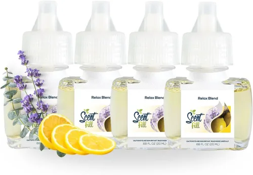 Vista 37 de Scent Fill Ambientador enchufable de sidra de manzana, 4 recambios de aceite perfumado