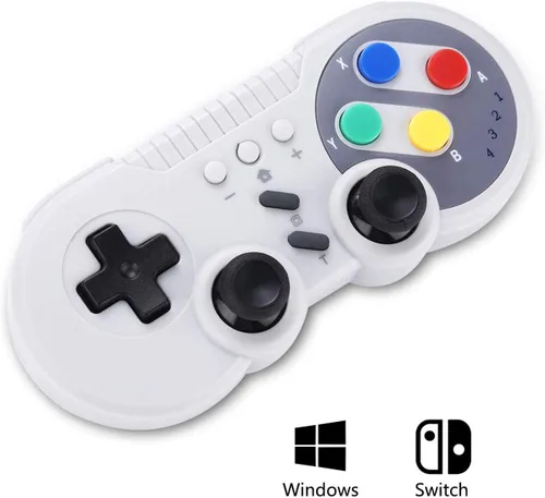 Vista 6 de PowerLead Wireless Pro Game Controller for Switch USB Classic Controller Joystick for Windows PC
