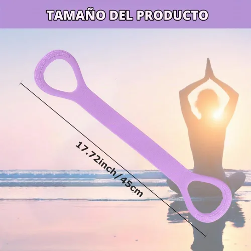 Vista 2 de Figura 8 bandas de resistencia con asas, bandas de brazo de silicona