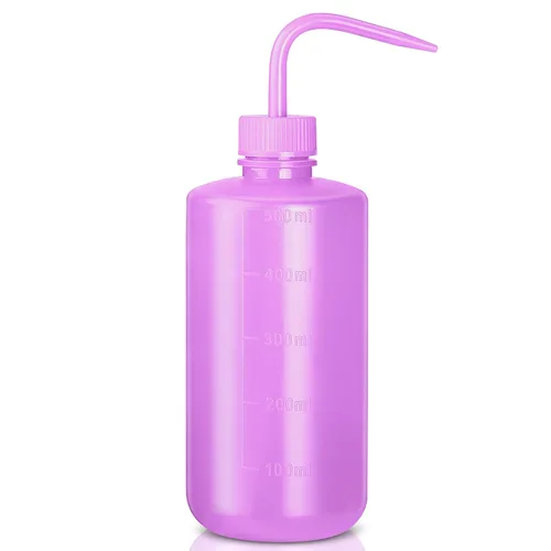 Vista 9 de Valchoose - Botella exprimible de 8.5 fl oz, botella de lavado premium LDPE, azul, 1 paquete Medical Lab Wash Container, No Leaking, Angled Spout