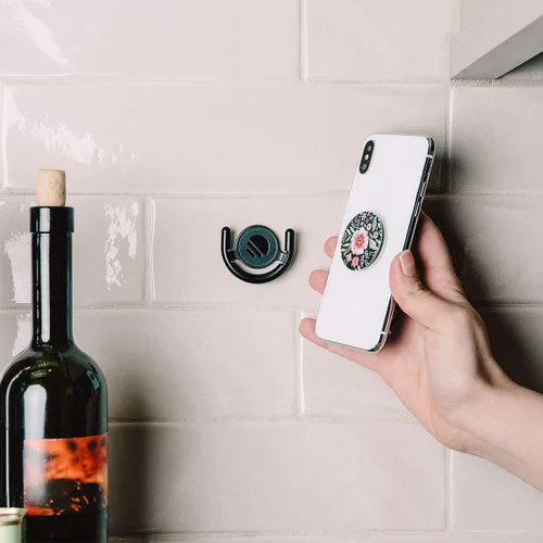 Vista 4 de Soporte PopSockets para todos los soportes y puños PopSocket de color negro