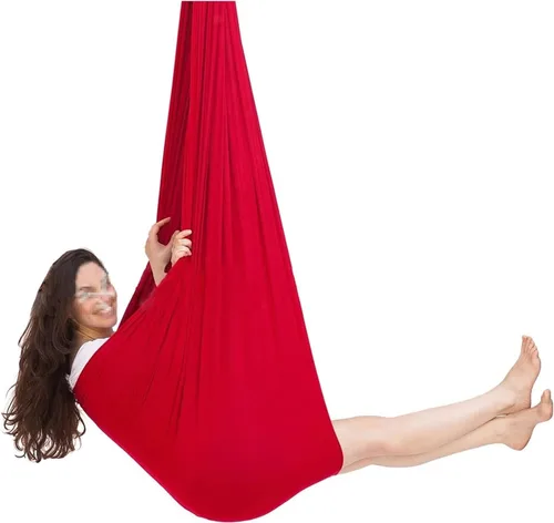 Vista 22 de Columpio sensorial para interiores con autismo y terapia para niños, hamaca colgante para niños y adolescentes con TDAH autista y Asperger