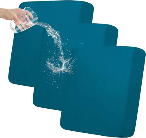 Vista 27 de Easy-Going Funda de cojín 100% impermeable para asiento de sofá, funda de cojín elástica de muebles, para niños, mascotas, cojín de sofá biplaza