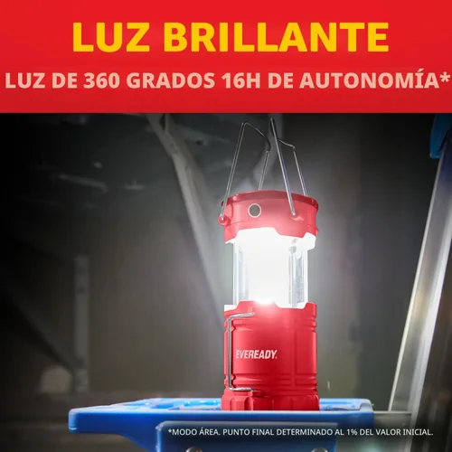 Vista 3 de Eveready LED Camping Lantern 360 PRO (3-Pack), Super Bright Tent Lights, IPX4 Water Resistant LED Lanterns for Power Outage Hurricane Preparedness