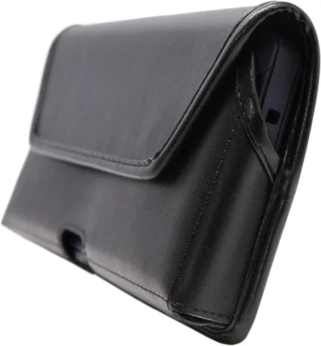 Vista 4 de Turtleback Funda hecha para Note 20 Ultra compatible con OB Defender o fundas voluminosas, clip de cinturón de metal ejecutivo, bolsa de cuero