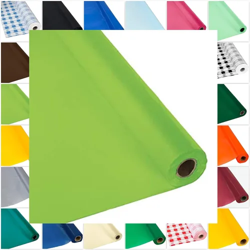 Vista 12 de DIY Craft - Rollo de plástico negro para mesa de banquete, 300 pies de largo (26 colores)