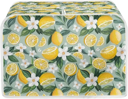 Vista 35 de chaqlin Cubierta para tostadora con estampado de chocolate, 2 rebanadas, resistente a las manchas, cubierta para horno de pan de diseño divertido