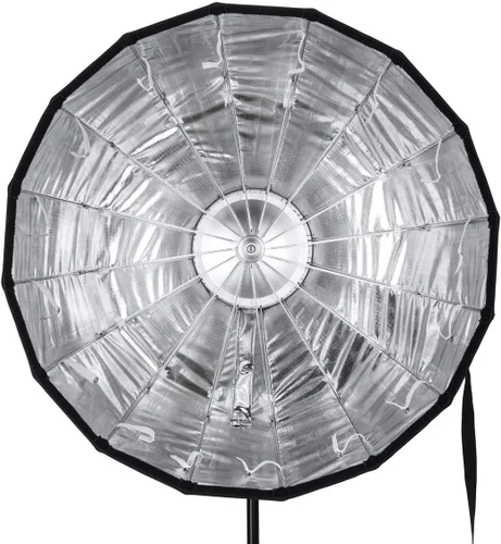 Vista 7 de Glow EZ Lock - Caja de luz para plato de belleza de 25 pulgadas para luces de montaje Bowens, interior plateado, marco de liberación rápida EZ Lock