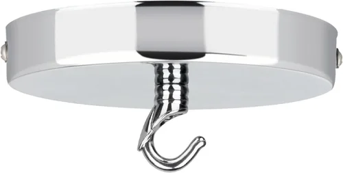 Vista 12 de Helunsi Kit de toldo de techo, kit de toldo de luz colgante de araña blanca, placa de cubierta de luz de techo de 4-3/4 pulgadas con gancho de Blanco