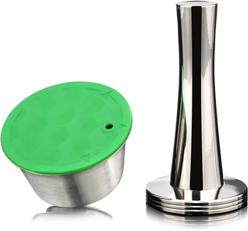 Vista 4 de Bresuve Dolce Gusto - Prensa de café de acero inoxidable para suministros de cafetería, 1.614 in