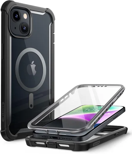 Vista 11 de i-Blason Ares - Funda diseñada para iPhone 14 Plus de 6.7 pulgadas (versión 2022), funda transparente resistente de doble capa con protector