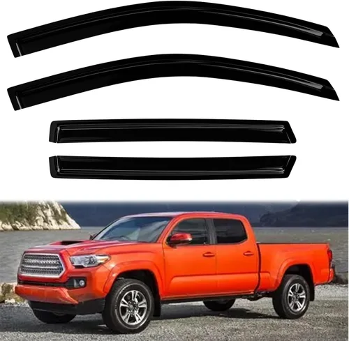 Vista 21 de 4 protectores de lluvia para Chevy Equinox 2010-2017, viseras de ventana, deflectores, parasoles, cinta de ventilación en canal hacia fuera