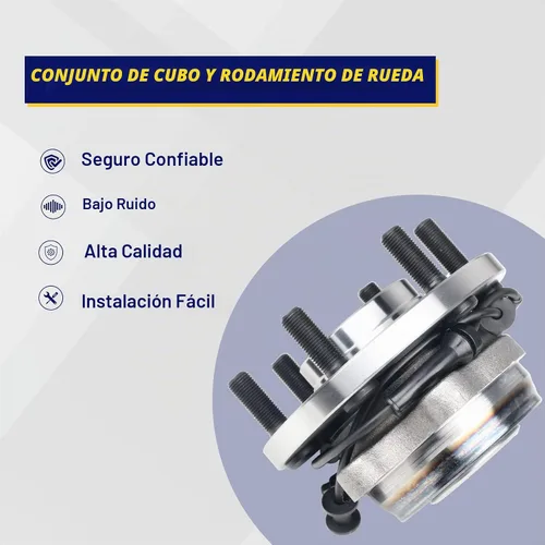 Vista 2 de KUSATEC 515065 Conjunto de cubo de rodamiento de rueda delantera, paquete de 2 para Nissan Frontier 2005-2017 Pathfinder 2005-2012 Xterra 2005-2015