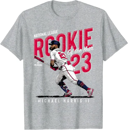 Vista 7 de Camiseta Rookie of the Year Michael Harris II Atlanta MLBPA, Negro