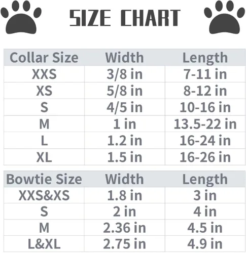 Vista 145 de Lionet Paws Collar de perro de Halloween con corbatín, bonito collar de algodón ajustable con hebilla de metal para perros pequeños, medianos y A