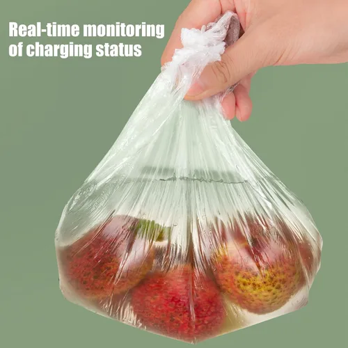 Vista 2 de Bolsas de conservación fresca, 300 fundas para alimentos, Cubiertas elásticas reutilizables para almacenamiento de alimentos, Sellado de plástico