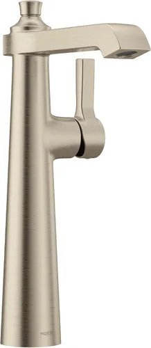 Vista 10 de Moen S6982BG Flara - Grifo de baño con un solo orificio para lavabo, color dorado cepillado