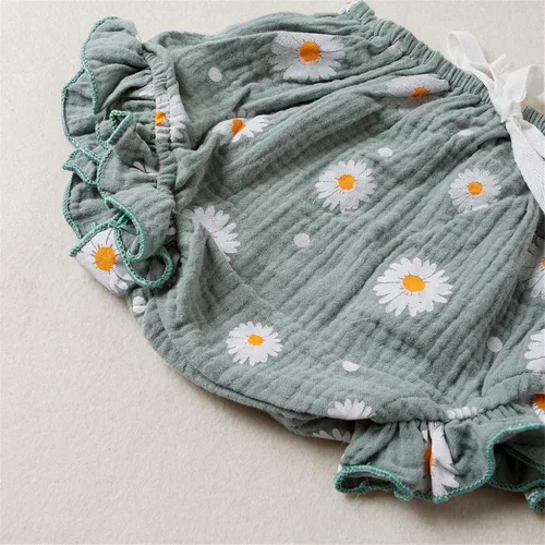 Vista 5 de Conjunto de ropa de verano para bebés y niñas pequeñas