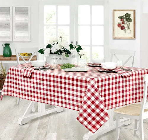 Vista 20 de Home Bargains Plus Country Rustic Buffalo - Juego de 4 manteles individuales de algodón a cuadros, color negro, a cuadros, de fácil cuidado