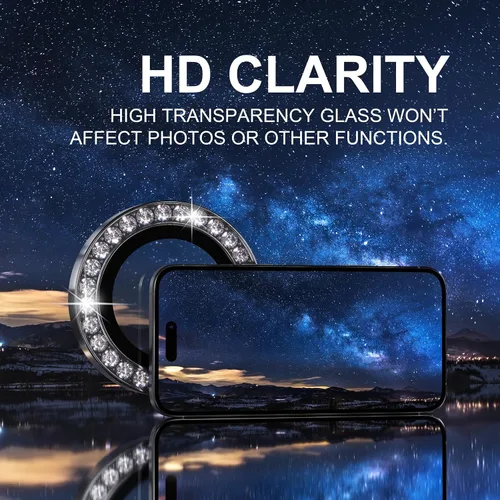 Vista 289 de Choiche Compatible para iPhone 16 Pro/iPhone 16 Pro Max Protector de Lente de Cámara, Vidrio Templado 9H Protector de Pantalla de Cubierta de Cámara