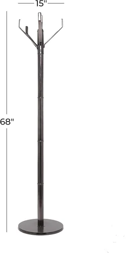 Vista 3 de The Novogratz Perchero de aluminio, 15 x 15 x 68 pulgadas, negro
