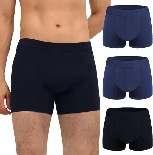 Vista 11 de Calzoncillos tipo bóxer para incontinencia para hombre, lavable, a prueba de fugas, absorbente, protección contra fugas urinarias, paquete de 3 3
