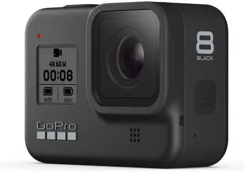 Vista 4 de GoPro HERO8 Black - Cámara de acción impermeable con pantalla táctil 4K Ultra HD Video 12MP Fotos 1080p Estabilización de transmisión en vivo