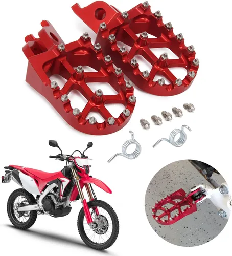 Vista 9 de JFG RACING Estriberas para Moto de Cross Estriberas de Motocicleta Pedales de Apoyo CNC Para CRF150R 07-23 CRF250R 04-23 CRF450R 02-23 CRF250L 12-21