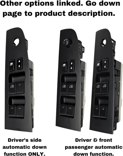 Vista 7 de Interruptor maestro de ventana para Nissan Altima Sedan S 2007-2012, Base (25401-ZN40B, alimentación, control, botón)