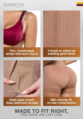 Vista 3 de Sonryse Stage 2 faja Tummy Tuck Compression Garment Faja Body Shaper Shapewear for Women Fajas Colombianas Moldeadoras
