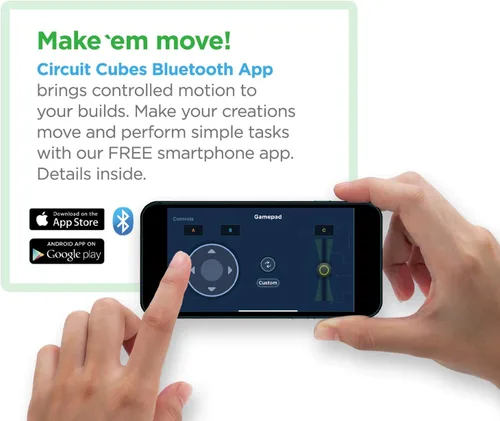 Vista 3 de Circuit Cubes Bluetooth Upgrade+ Kit de construcción de juguete electrónico compatible con la mayoría de bloques de construcción STEM Toy Learning