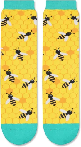 Vista 5 de Zmart Funny Silly Cool Crazy Socks for Women Teen Girls, Turtle Bee Flamingo Dolphin Book Lover Gifts