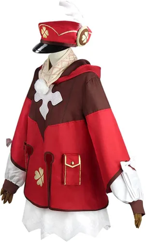 Vista 3 de MayMaxPlay Genshin Impact Cosplay - Disfraz de cosplay de Klee para Halloween conjunto completo