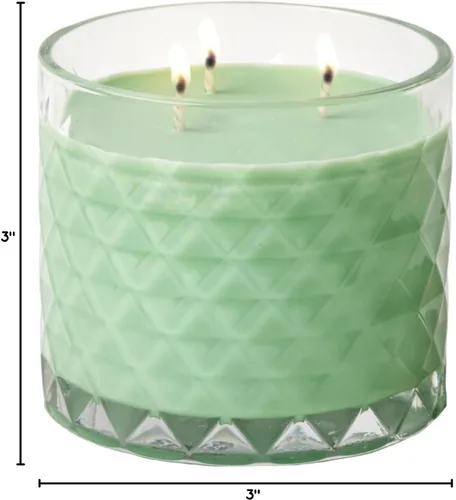 Vista 6 de Gold Canyon Heritage - Vela mediana con aroma a manzana crujiente, 14 onzas, tres mechas, cera de soja 100% natural, notas de granny Smith manzana