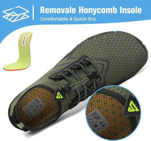 Vista 3 de Mishansha - Zapatos de agua para hombres y mujeres, secado rápido, para natación, buceo, surf, deportes acuáticos, piscina, playa, senderismo, yoga.