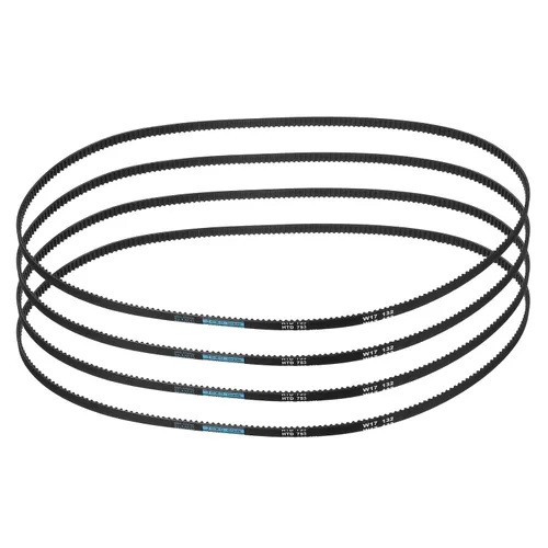 Vista 46 de uxcell 4 piezas HTD-3M Correa de Distribución de Goma 48 Dientes, Longitud de Paso 144mm x Ancho 6mm x Altura 2.4mm, Correa de Polea de Distribución