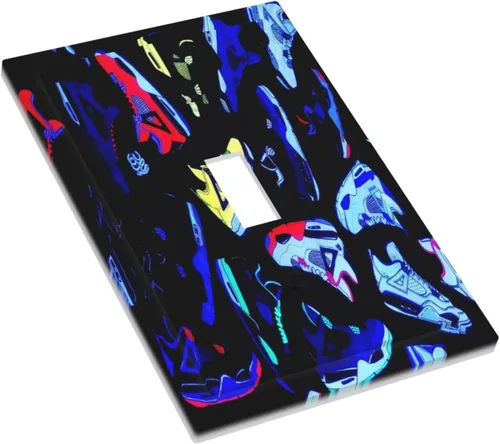 Vista 95 de Cubiertas Decorativas para Placas de Interruptor Diente de León Azul Rústico Citas Inspiradoras Casa de Campo Tablón de Madera Gris 1 Gang Cubierta