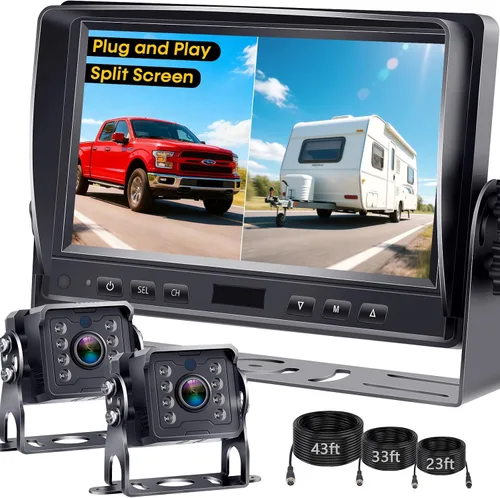 Vista 12 de Cámara de respaldo HD 1080P para automóviles, visión nocturna, gran angular de 170°, impermeable, fácil instalación, imagen clara para camiones