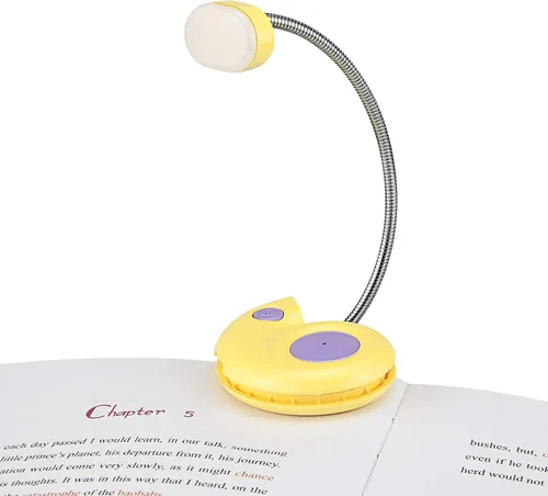 Vista 8 de Luz de libro, luz de lectura LED, luces de lectura para libros en la cama, luz de lectura de libros recargable por USB, luz de libro regulable de 3