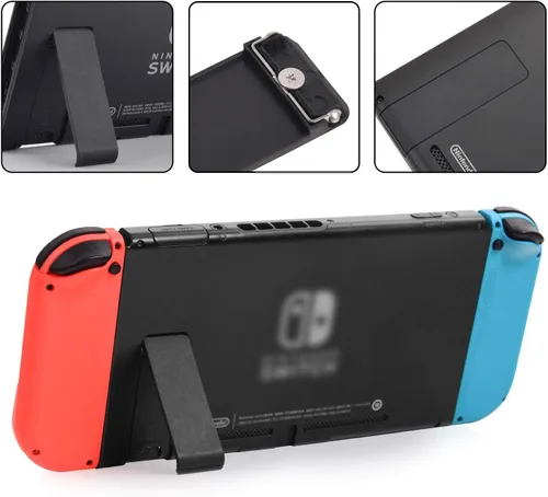 Vista 2 de LONANDY 2 Pcs Replacement Kickstand for Nintendo Switch - Switch Kickstand Back Shell Holder Back Bracket, Kick Stand Replacement Repair Kit for