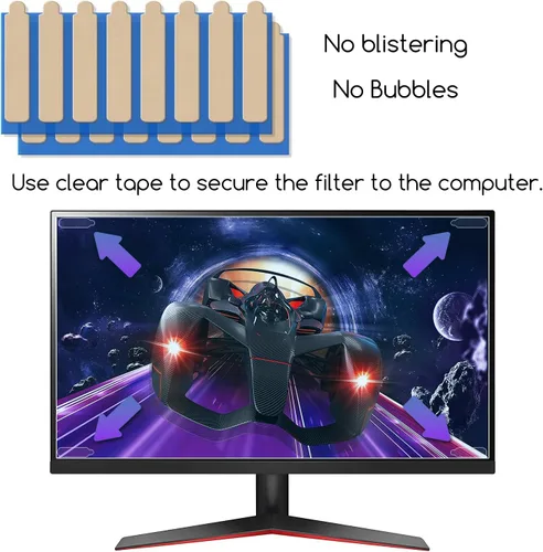Vista 2 de KEANBOLL Panel protector de pantalla de luz azul para monitor de computadora de 23.8 pulgadas, filtro de bloqueo de luz azul, protector