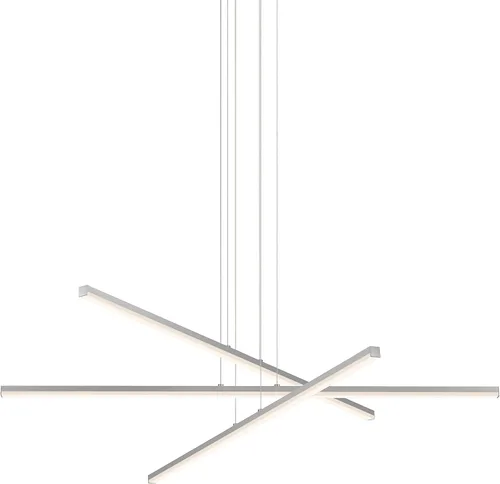 Vista 3 de Sonneman Modern Lighting 2763.25 Stix - Lámpara de araña colgante LED de 3 brazos para isla de cocina, comedor o sala de estar, 3000 K, 3 brazos