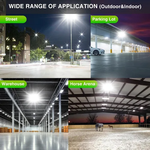 Vista 35 de STASUN - Luz de inundación LED para exteriores, 150 W, 15000 lúmenes, 6000 K, luz blanca IP66, impermeable, luz de estacionamiento comercial, 3
